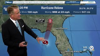 Hurricane Helene grows to Category 4 storm as it nears Florida Panhandle [upl. by Xylon]