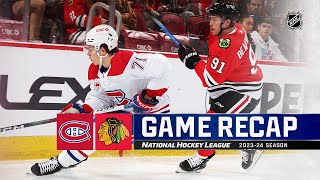 Canadiens  Blackhawks 1222  NHL Highlights 2023 [upl. by Aierdna]