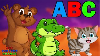 ABC song  nursery rhymes  abc phonics song for toddlers  a for apple [upl. by Langston594]