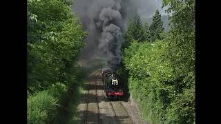 Sapperton Steam Struggle 4936 Kinlet Hall has problem tackling the grade near Stroud 1762000 [upl. by Krute57]