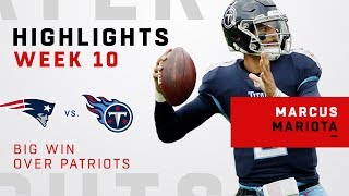 Marcus Mariota Highlights in Upset vs Pats [upl. by Rigby]