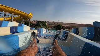 PICKALBATROS JUNGLE AQUA PARK RESORT  NEVERLAND HURGHADA  2023 niebieska blue slide 3 [upl. by Nahs]