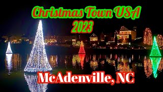 McAdenville NC  CHRISTMAS TOWN USA 2023 Walking Tour‼️ [upl. by Aleakim907]