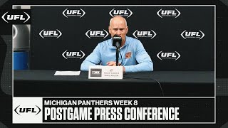 Michigan Panthers Week 8 postgame press conference  United Football League [upl. by Ecnerrot]