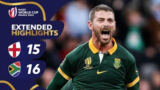 Pollard completes late comeback  England v South Africa  Rugby World Cup 2023 Extended Highlights [upl. by Eceined]