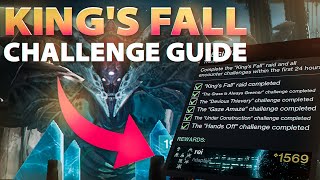 Destiny 2 Kings Fall All Challenges Guide  Full Oryx Clear ft Team Drain [upl. by Cristabel]