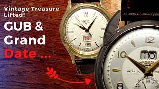 Mesmerizing Vintage Watches GUB 661 amp Cornavin Datocor Grand Date Watch Review [upl. by Ambrosio]