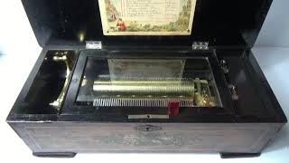 1880 Cuendet 10 Air Music Box [upl. by Lleon]