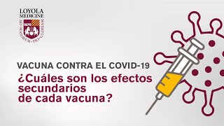 La vacuna contra el COVID19 ¿Cuáles son los efectos secundarios [upl. by Lehcyar]