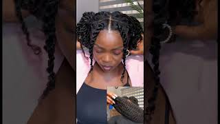 Natural looking chunky twist using human hair Marley twist from FAMILOCS [upl. by Duarte684]