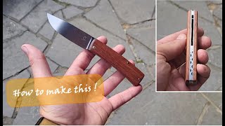 How to make a folding knife with some filework [upl. by Malorie]