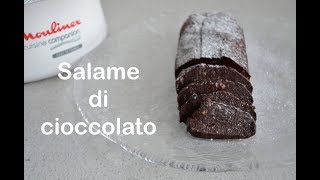 Salame di cioccolato  Con il Moulinex Cuisine Companion [upl. by Naul]