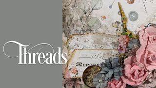 Stamperia Threads Mini Album Tutorial  Part 1 [upl. by Eiramac]