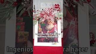 MIRA ESTA IDEA CREATIVA PARA HACER CUADROS NAVIDEÑOS shorts [upl. by Ebba]