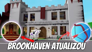 URGENTE BROOKHAVEN ATUALIZOU CASTELO ENCANTANDO com TRONO E FLECHAS  NOVA ATUALIZAÇÃO BROOKHAVEN 🏠 [upl. by Anwad]