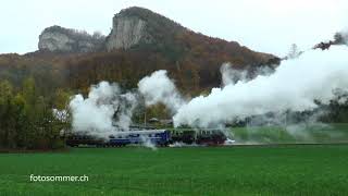 Dampffahrt OensingenBalsthalBahn AG [upl. by Noyr]