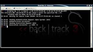 Comment cracker WEP key avec Backtrack 3 trés bonne qualité How to crack WEP key [upl. by Elamrej]