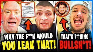 MMA Community GOES OFF on Khabib UFC LEAK Dana White MEETING with Dillon Danis Sean OMalley [upl. by Allehc728]