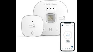 myQ Chamberlain Smart Garage Control  Wireless Garage Hub and Sensor with Wifi amp Bluetooth [upl. by Attlee145]