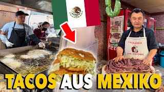 TACO FOOD TOUR in MEXIKO Mercado la Cruz Querétaro [upl. by Asirrak]