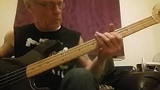 Walk on By  The Stranglers bass cover [upl. by Lehctim]