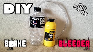 How to Make a OnePerson Brake Bleeder  For Car or Truck [upl. by Festa]