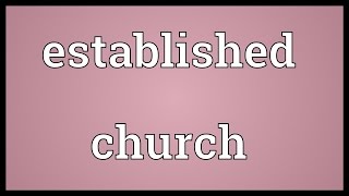 Established church Meaning [upl. by Andaira]