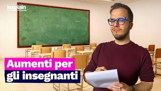 Aumento stipendi docenti quando ci sarà e di quanto sarà [upl. by Eirrej]