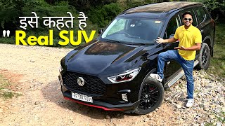 MG Gloster Black Storm🔥Luxury 7 seater SUV in India 2023😨 [upl. by Hammer599]