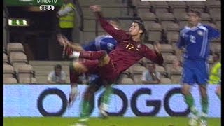 Cristiano Ronaldo disallowed super goal PortugalAzerbaijan 07102006 [upl. by Enahc]