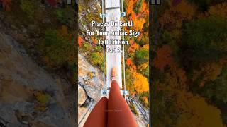 Places On Earth For Your Zodiac Sign Fall Edition 🍂 shorts travel [upl. by Ebeohp]