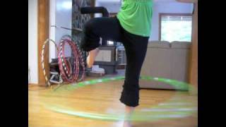 how to hoop on one leg and get your legs in and out of the hoop hooping tutorial [upl. by Anaahs]