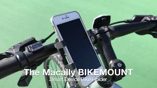 Macally BIKEMOUNT Aluminum Bike Phone Mount Bicycle Holder iPhone Samsung Smartphone Devices [upl. by Benny618]