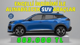 Engelli İndirimi Ötv Muafiyeti ile Alınabilecek Suv Araçlar [upl. by Longley169]