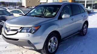 Pre Owned Silver 2009 Acura MDX SHAWD Technology Package Review Alberta [upl. by Nerhtak]