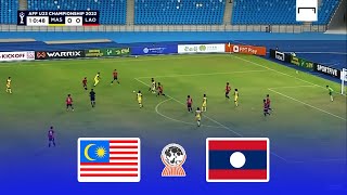 LAOS U19 VS MALAYSIA U19 • FINAL AFF CHAMPIONSHIP U19 PES 21 GAMEPLAY • REALISTIC SIMULATION [upl. by Zitella421]