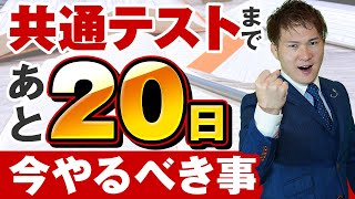 【共通テスト直前】共通テストまで、あと20日の勉強【逆転合格】 [upl. by Elleuqram]