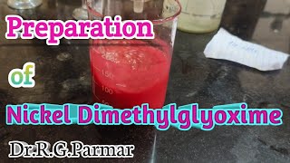 Preparation of Nickel Dimethylglyoxime Complex  Gravimetric analysis of Nickel [upl. by Enelear282]