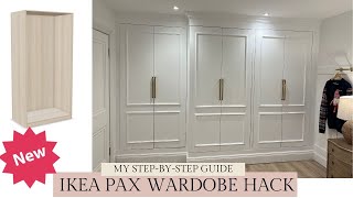 IKEA PAX HACK  NEW  My Fitted Wardrobe DIY Guide  Watch Before U Book A Carpenter Closet Hacks ⭐️ [upl. by Mittel599]