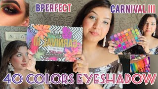 Bperfect Carnival III 40 Colors Eyeshadow Stacie Marie Love Tahti Palettes RAINBOW 🏳️‍🌈 PRIDE 🌈 [upl. by Hannahs409]