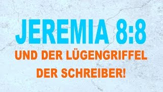 JEREMIA 88 und der Lügengriffel der Schreiber  Thora verfälscht  Zakir Naik WIDERLEGT [upl. by Coleen]