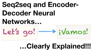 SequencetoSequence seq2seq EncoderDecoder Neural Networks Clearly Explained [upl. by Ikcaj507]