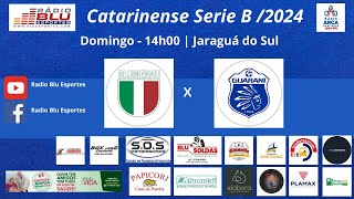 Campeonato Catarinense Série B  Blumenau EC x Guarani da Palhoça [upl. by Aiki47]