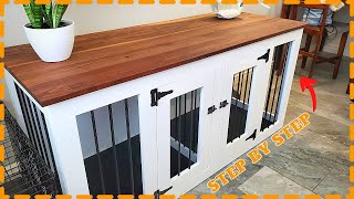 How to Build A Dog Kennel  Crate  Cage  Indoor Furniture [upl. by Anyr]