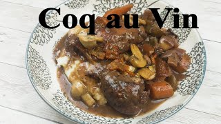 Classic French Coq au Vin  Chicken Stew in a red wine Sauce [upl. by Ella337]