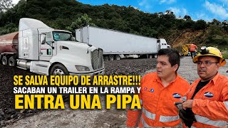 Se SALVA equipo de ARRASTRE Sacaban un trailer en la RAMPA y Entra UNA PIPA en plena MANIOBRA [upl. by Powers572]