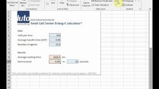 How to use ErlangC in Excel [upl. by Aubry471]