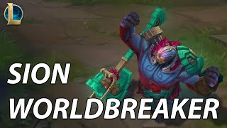 Worldbreaker Sion Skin Spotlight from League of Legends [upl. by Holleran]