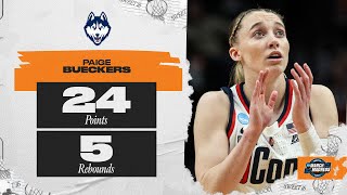 Paige Bueckers scores 24 points to lead UConn to the Elite Eight [upl. by Suiremed242]