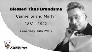 Carmelite Saints  Blessed Titus Brandsma [upl. by Ahsakal]